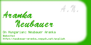 aranka neubauer business card